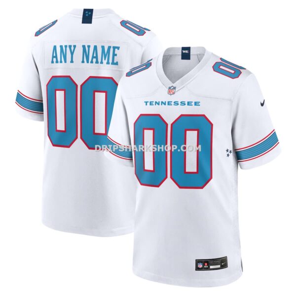 Mens Nike White Tennessee Titans Game Custom Jersey