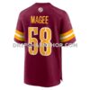 NFL3203f4G06-bac379 Mens Nike Kain Medrano Burgundy Washington Commanders Team Game Jersey