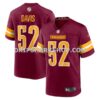 Mens Nike Javontae Jean Baptiste Burgundy Washington Commanders Game Jersey