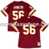 Mens Nike Ale Kaho Burgundy Washington Commanders Team Game Jersey