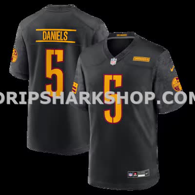 Mens Nike Jayden Daniels Black Washington Commanders Vapor Fuse Limited Jersey