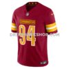 Mens Nike Deatrich Wise Jr Burgundy Washington Commanders Team Game Jersey