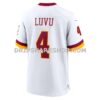 Mens Nike Jacory Croskey Merritt White Washington Commanders Game Super Bowl Era Jersey