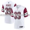 Mens Nike Jerzhan Newton White Washington Commanders Game Jersey