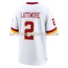 Mens Nike Mike Sainristil Burgundy Washington Commanders Game Jersey