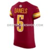 Mens Nike Jayden Daniels White Washington Commanders Alternate 2 Super Bowl Era Vapor Fuse Elite Jersey