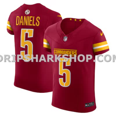 Mens Nike Jayden Daniels White Washington Commanders Alternate 2 Super Bowl Era Vapor Fuse Elite Jersey