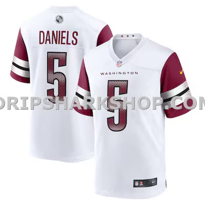 Mens Nike Jayden Daniels White Washington Commanders Vapor Fuse Limited Super Bowl Era Jersey