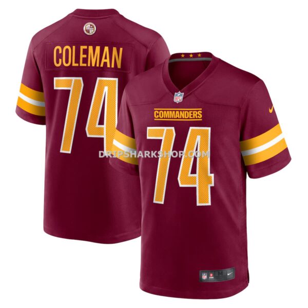 Mens Nike Carlin Vigers Burgundy Washington Commanders Team Game Jersey