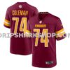 Mens Nike Carlin Vigers Burgundy Washington Commanders Team Game Jersey