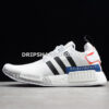 Adidas NMD R1 Shoes Off White Core Black Lush Blue