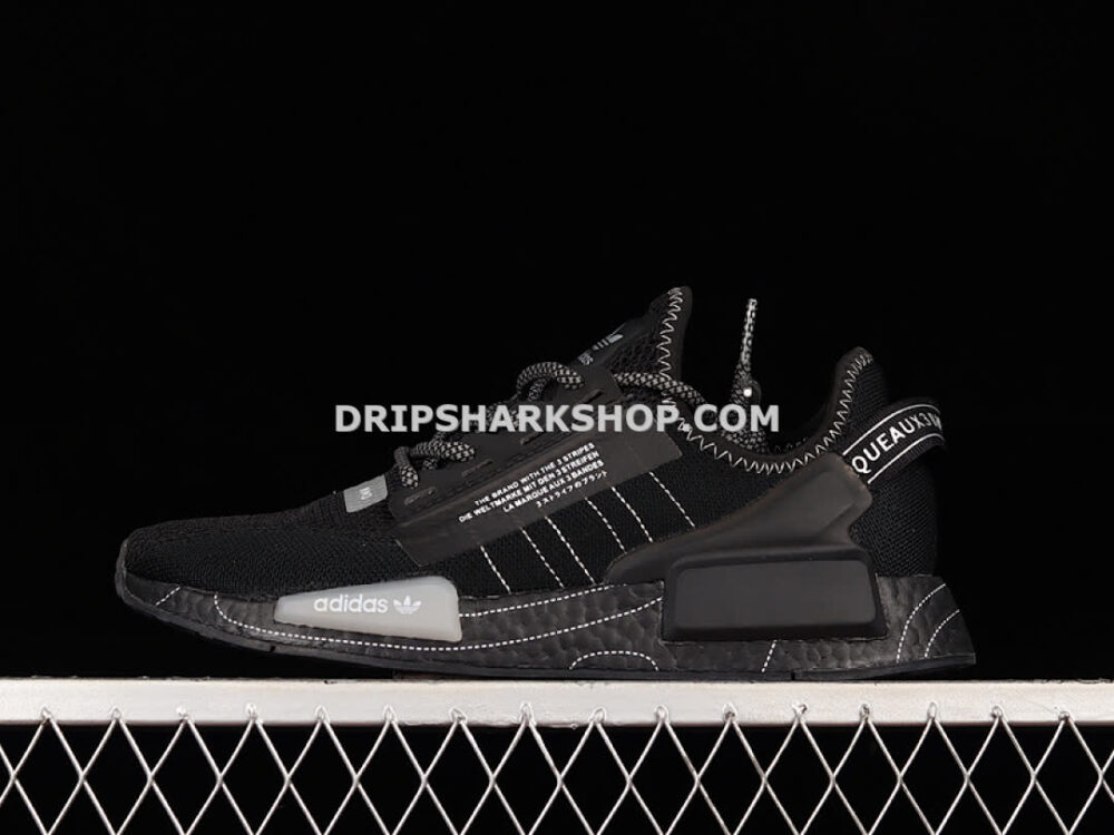 Adidas NMD R1 V2 Shoes Core Black Cloud White Grey One