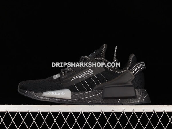 Adidas NMD R1 V2 Shoes Core Black Cloud White Grey One