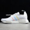Adidas NMD R1 Shoes White Yellow Blue Red