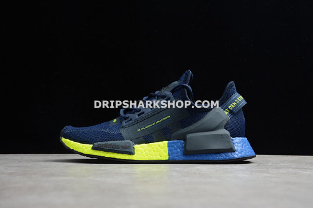 Adidas NMD R1 V2 Shoes Collegiate Navy Collegiate Navy Signal Green