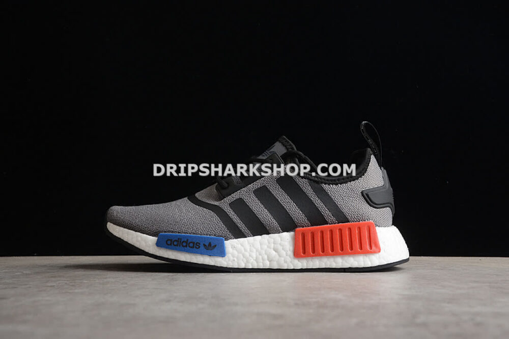 Adidas NMD R1 Shoes Grey Four Core Black Cloud White