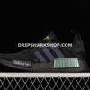 Adidas NMD R1 Shoes Core Black Solar Orange Cloud White