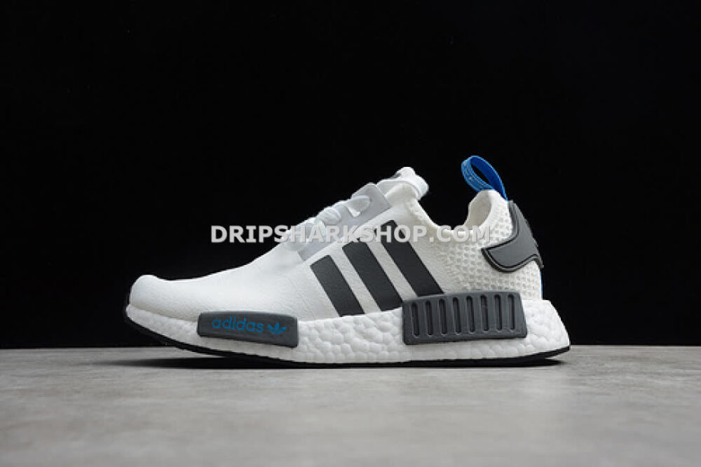 Adidas NMD R1 Shoes Cloud White Core Black Blue