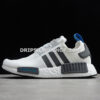 Adidas NMD R1 Shoes Cloud White Core Black Blue