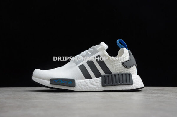 Adidas NMD R1 Shoes Cloud White Core Black Blue