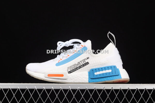 Adidas NMD R1 Spectoo Shoes Footwear White Solar Red Shock Blue