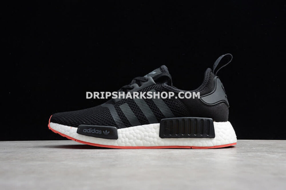 Adidas NMD R1 Core Black Trace Scarlet
