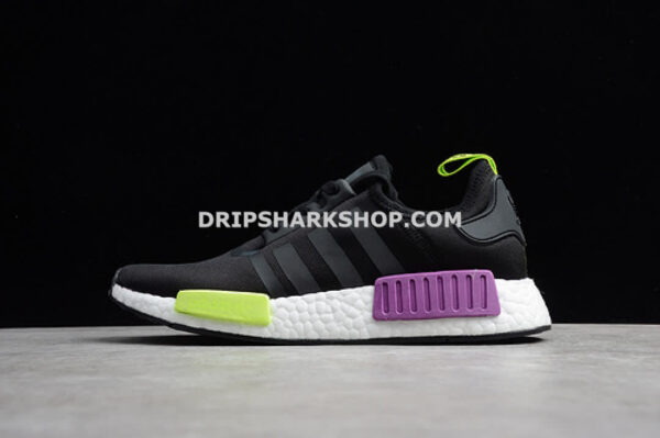 Adidas NMD R1 Black Purple Green