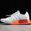 Adidas NMD R1 Shoes Cloud White Core Black Solar Red