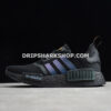 Adidas NMD R1 Shoes Core Black Solar Orange Cloud White