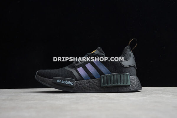 Adidas NMD R1 Shoes Core Black Solar Orange Cloud White