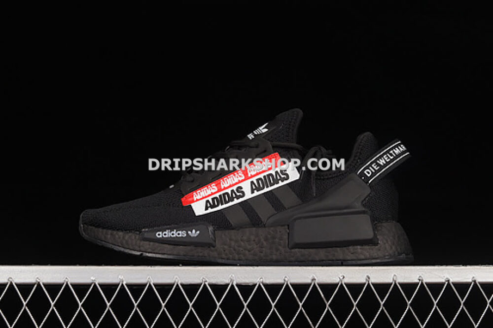 Adidas NMD R1 V2 Core Black Core Black Red