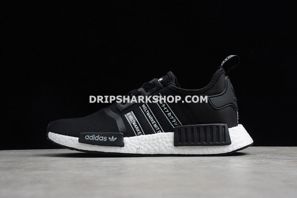 Adidas NMD R1 Shoes Core Black Cloud White