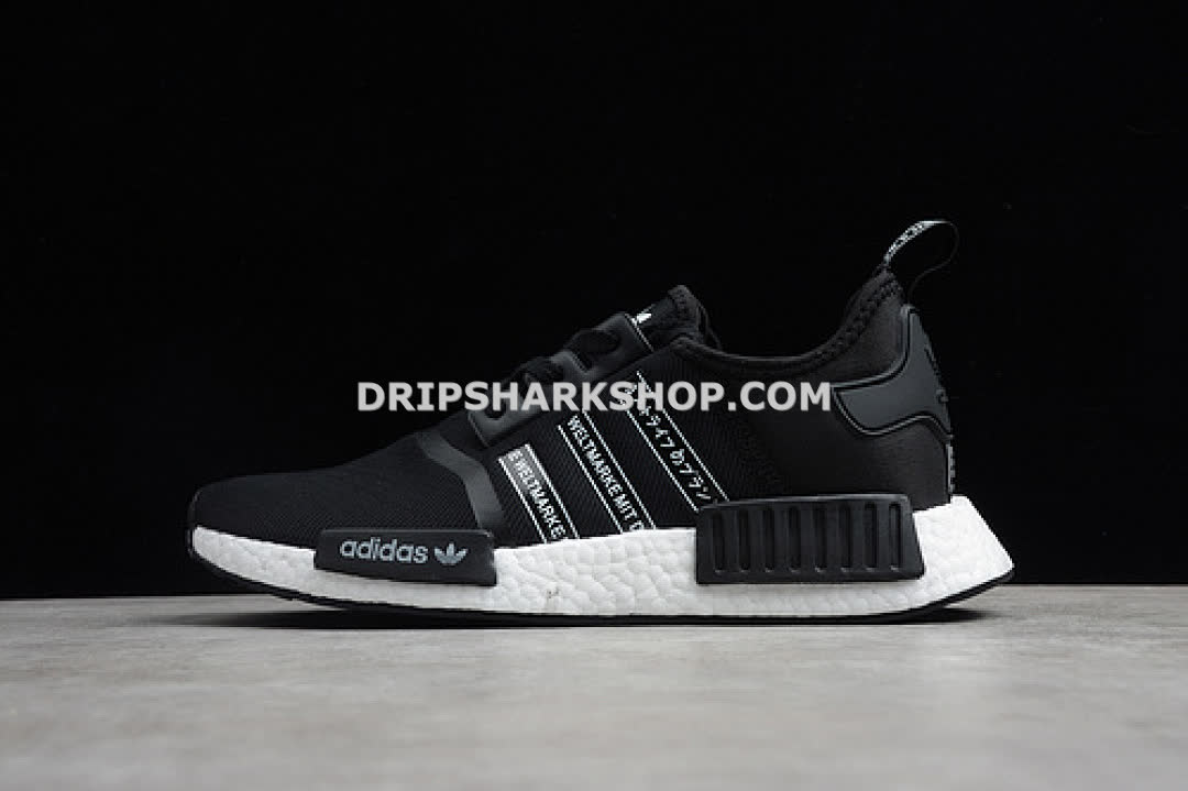 Adidas NMD R1 Shoes Core Black Cloud White