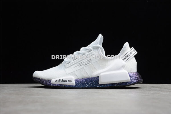 Adidas NMD R1 V2 Shoes Core Black Supplier Colour Cloud White