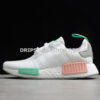Adidas NMD R1 Shoes Cloud White Grey Two Clear Mint