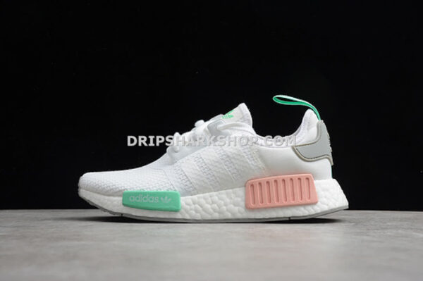 Adidas NMD R1 Shoes Cloud White Grey Two Clear Mint