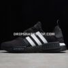 Adidas NMD R1 Shoes Core Black Scarlet Cloud White