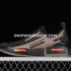 Adidas NMD R1 Spectoo Shoes Core Black Grey Five Solar Red