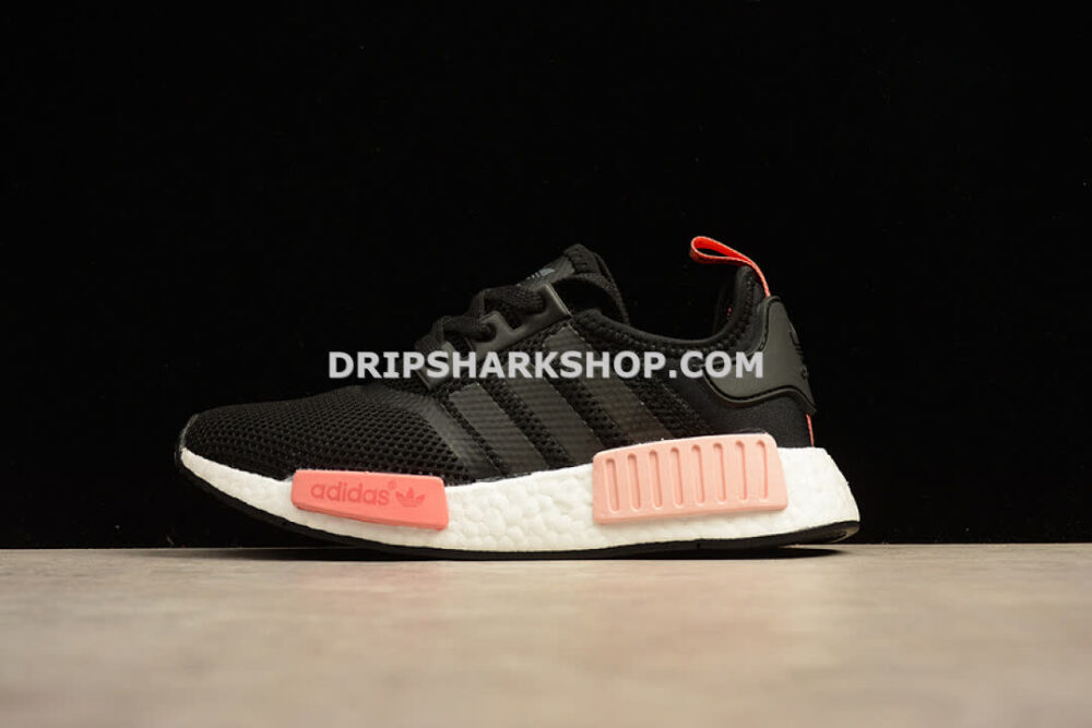 Adidas NMD R1 Boost Synthetics Wmns Core Black Peach Pink