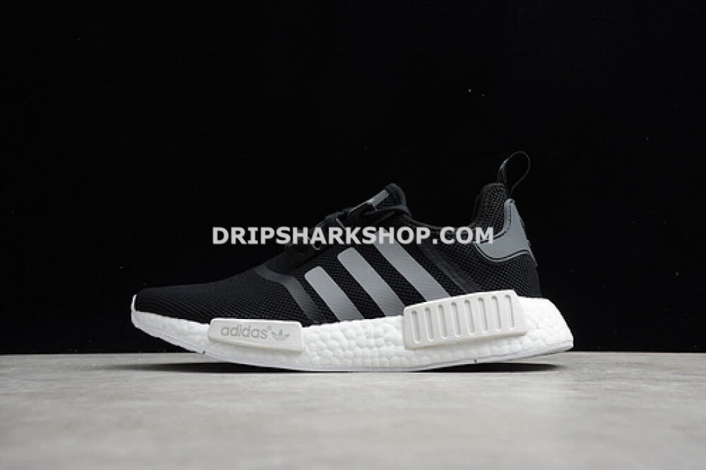 Adidas NMD R1 Shoes Core Black Cloud White Grey