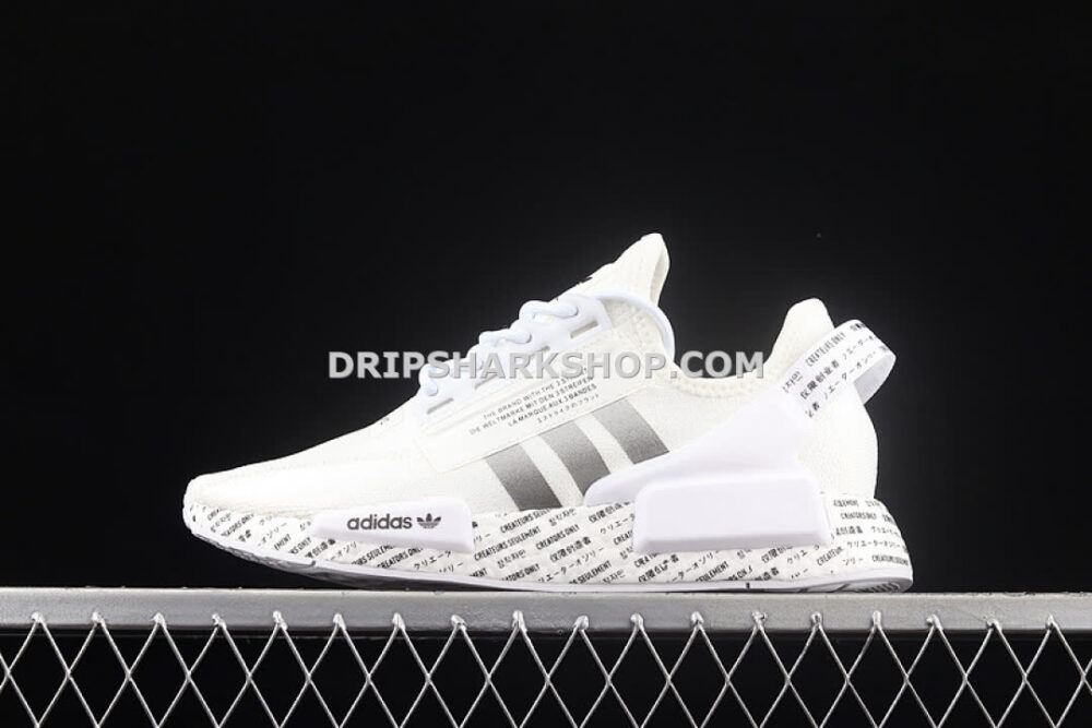 Adidas R1 Boost V2 Script White Cloud White Core Black Core Black - Blanco