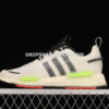Adidas NMD V3 Boost Shoes Crystal White Core Black Signal Green