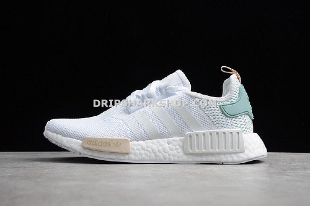 Adidas NMD R1 Shoes White Tactile Green