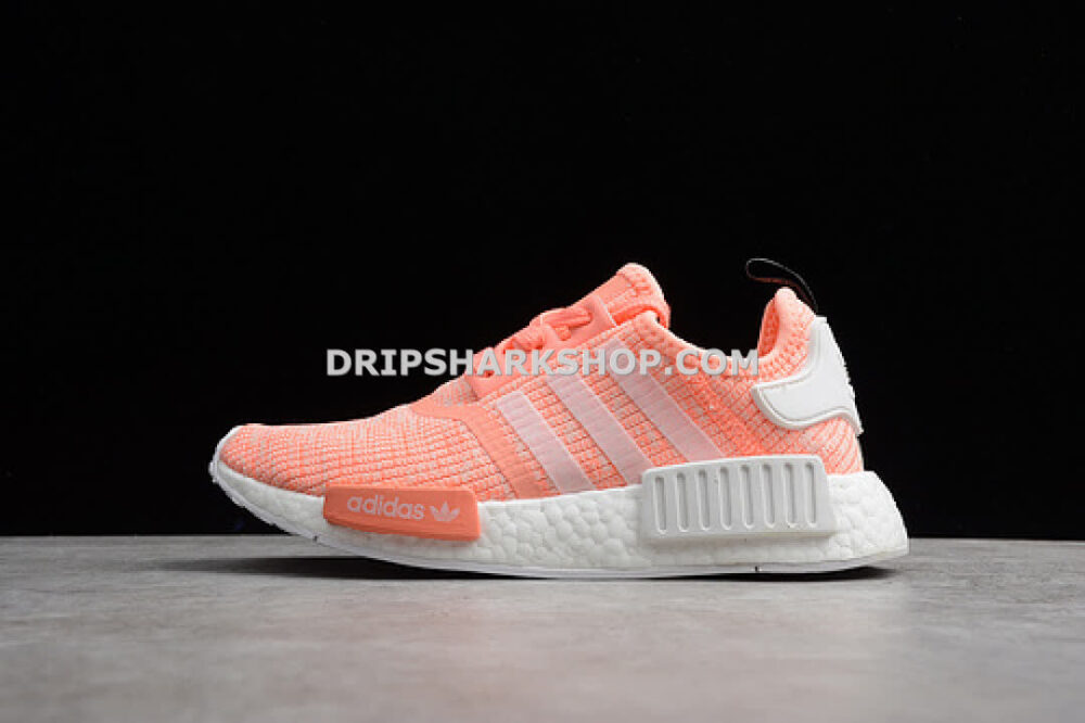 Adidas NMD R1 Shoes Sun Glow Core Black Flat White