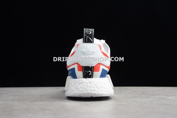 Adidas NMD R1 Shoes Off White Core Black Lush Blue
