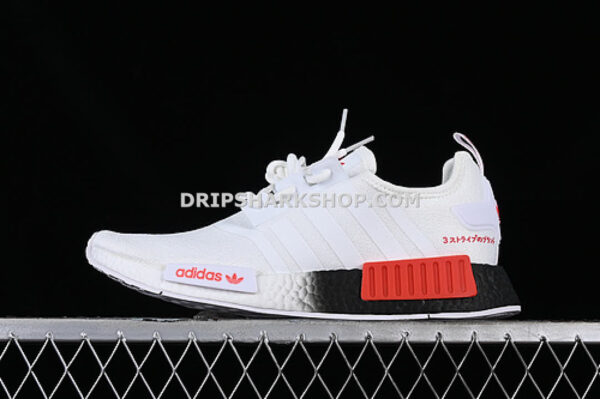 Adidas NMD R1 Boost White Red Black