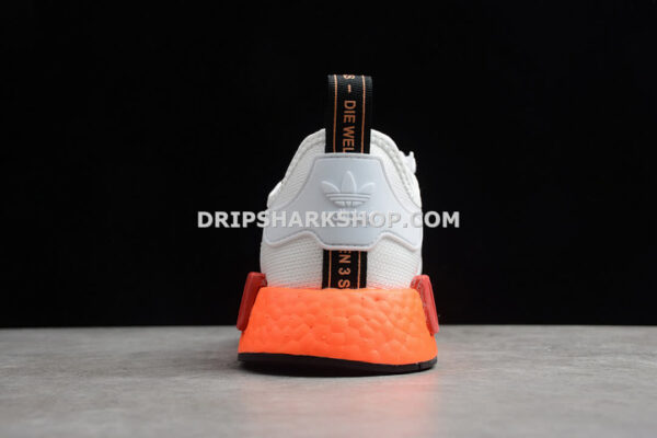 Adidas NMD R1 Shoes Cloud White Core Black Solar Red