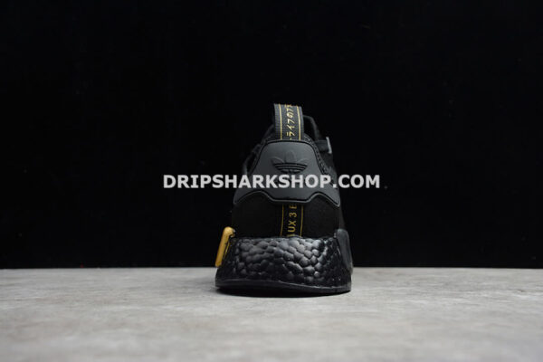 Adidas NMD R1 Shoes Core Black Core Black Gold Metallic