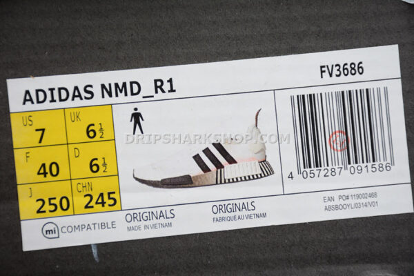 Adidas NMD Ri Shoes Cloud White Core Black - Blanco