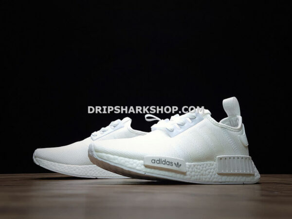02-50 Adidas NMD R1 Shoes Cloud White Cloud White Cloud White